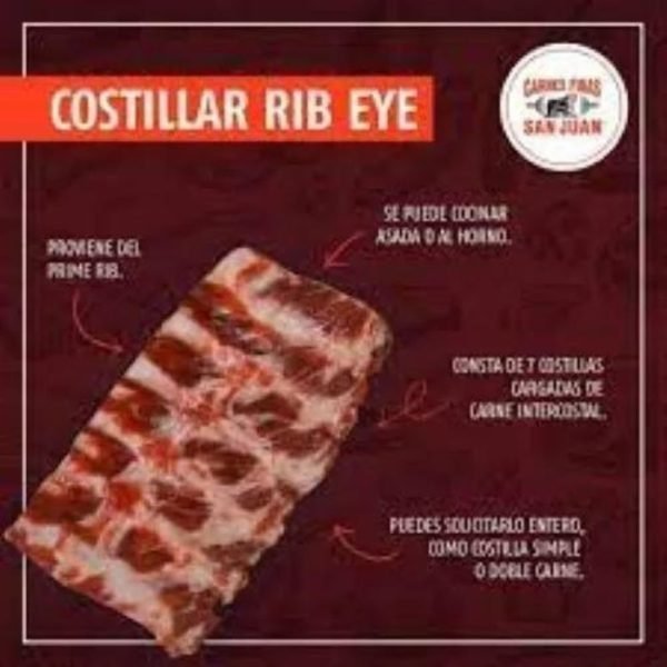 Carne Para Asar Costilla De Rib Eye Doble 3kg De La San Juan