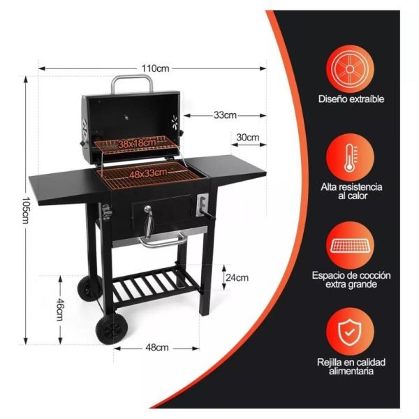 Novangua asador de carbon para exteriores