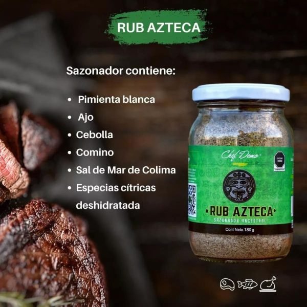 Sazonador - Condimentos - Rubs Para Carne 4 Pzs Chefdemo